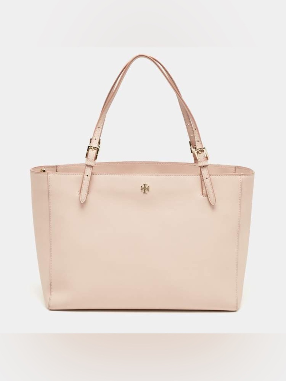 Tory Burch Pale Pink Beige Saffiano Leather Tote
